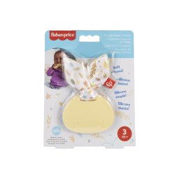 Jucarie de dentitie Fisher-Price Iepuras din silicon moale, 3 luni+