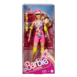 Papusa Barbie The Movie cu role neon si tinuta iconica de colectie