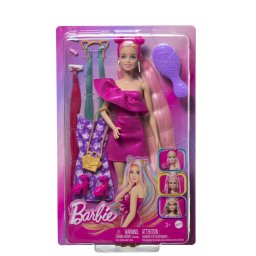 Papusa Barbie Fun & Fancy Hair cu par lung si accesorii de coafat