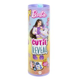 Papusa Barbie Cutie Reveal Zebra cu 10 surprize si accesorii