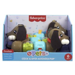 Jucarie senzoriala Fisher-Price catelus de activitate pentru bebelusi