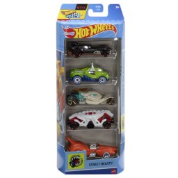 Set 5 masinute Hot Wheels Street Beasts, modele multicolore