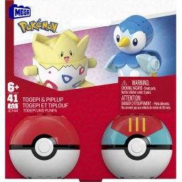 Set constructie Pokémon MEGA cu Togepi si Piplup, 41 piese
