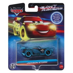 Masinuta metalica Cars Glow Racers Jackson Storm, scara 1:55