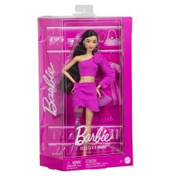 Papusa Barbie Deluxe Style bruneta cu picior protetic si accesorii