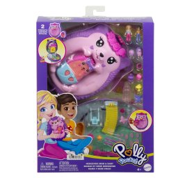 Polly Pocket set gentuta Arici mama si puiul cu 2 papusi si accesorii
