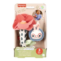 Jucarie zornaitoare de plus Fisher-Price Planet Friends Floare si Albinuta