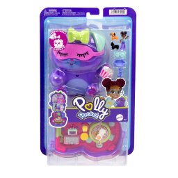 Polly Pocket gentuta catelus în pijama cu papusa si accesorii