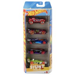 Set 5 masinute Hot Wheels Stunt Tracks, multicolor, 3+ ani