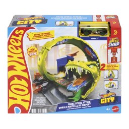 Pista Hot Wheels City Atacul Spiral al Sarpelui cu masinuta inclusa