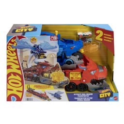 Hot Wheels City Transportator Suprem cu 2 Dragoni si 2 masinute