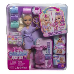 Papusa Barbie Malibu Dream Besties cu accesorii fashion si coafat