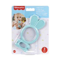 Jucarie de dentitie pentru bebelusi, Iepuras albastru fara BPA