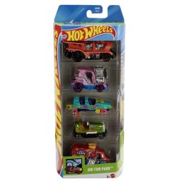 Set 5 masinute Hot Wheels HW Fun Park, multicolor, Mattel