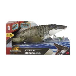 Dinozaur Mosasaurus interactiv Jurassic World Bite N Blast, 50 cm