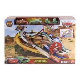 Set de joaca Cars cu circuit de salvare si 3 masinute metalice