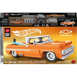 Set de constructie Hot Wheels Elite Chevrolet Custom 1962, 858 piese