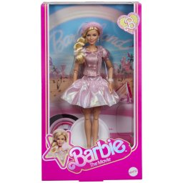 Papusa Barbie The Movie cu rochie roz, articulata, Mattel