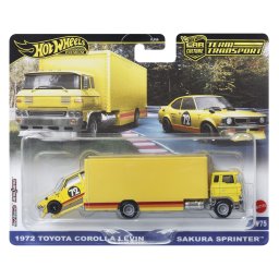 Hot Wheels Sakura Sprinter cu Toyota Corolla Levin, set premium 1:64