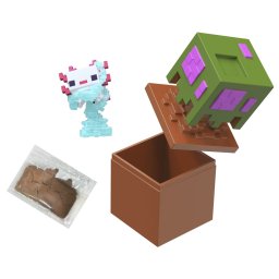 Set Minecraft Mini Mode Explorare Miniera Axolotl cu nisip modelabil