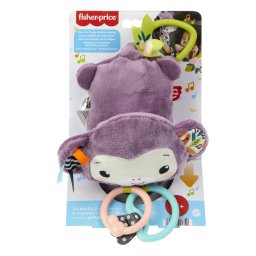 Jucarie de agatat Fisher-Price maimutica mov muzicala pentru bebelusi