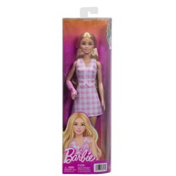 Papusa Barbie Fashionistas cu ghips la brat, rochie în carouri