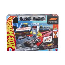 Circuit de curse Hot Wheels Formula 1 Grid Start cu 2 masinute incluse