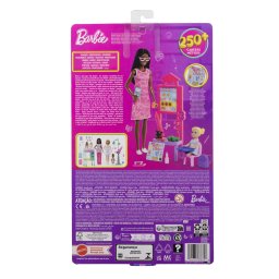 Papusa Barbie Profesoara bruneta cu accesorii, set de joaca copii 3+