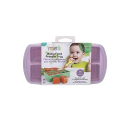 Recipient din silicon pentru congelare hrana bebelusi Melii roz, 10 cuburi x 59 ml