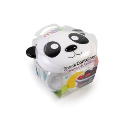 Recipient pentru gustari bebe cu capac etans Melii Panda, 232 ml