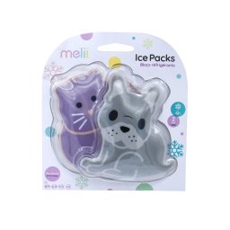 Set 2 pachete gel termic Melii, bulldog si pisica, reutilizabile