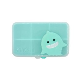 Cutie snack pentru copii cu 6 compartimente Melii, model rechin albastru