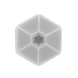 Cutie pentru gustari Melii Hexagon Snackle, 6 compartimente, gri