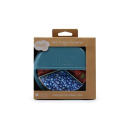 Cutie pentru gustari rotativa Melii Luxe Spin, Blue Mint, 3 compartimente