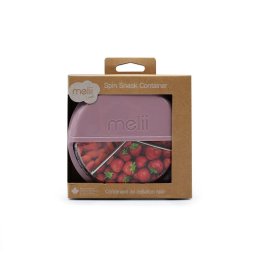 Cutie snack rotativa pentru copii Melii Luxe Spin, roz ivoire