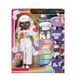 Papusa Rainbow High Watercolor Create cu ochi verzi si acuarele lavabile