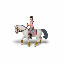 Figurina Papo cal de parada realist, pictata manual, pentru copii 3+