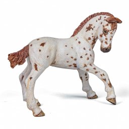 Figurina manz rasa Appaloosa Papo, pictata manual, 10 x 5 x 8 cm