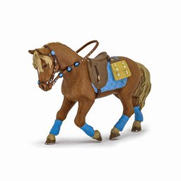 Figurina cal de echitatie Papo, pictata manual, 11.7 cm, 3+ ani