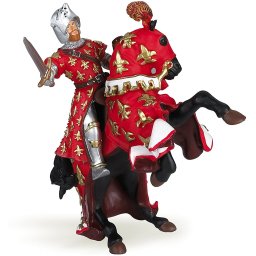 Figurina Papo Printul Filip calare, cavaler medieval pictat manual