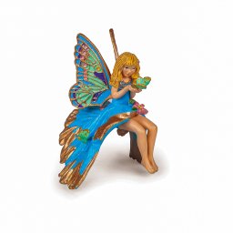 Figurina Papo Elf Copil Albastru, pictata manual, 7 cm