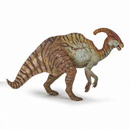 Figurina dinozaur Parasaurolophus Papo, realista, pictata manual