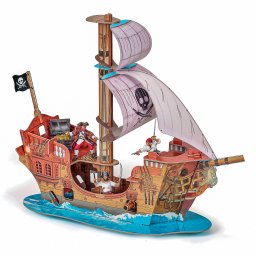 Corabia Piratilor Papo din carton reutilizabil, 55,6 cm