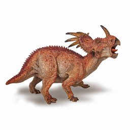Figurina dinozaur Styracosaurus Papo, pictata manual, 13,8 cm