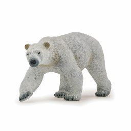 Figurina urs polar Papo, animal salbatic realist, pictata manual