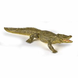 Figurina aligator Papo realista, pictata manual, pentru copii 3+ ani