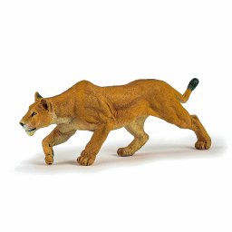 Figurina Papo Leoaica la Vanatoare, realista, pictata manual, 14,5 cm
