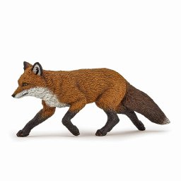 Figurina vulpe Papo pictata manual, animal salbatic realist