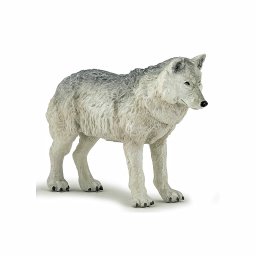 Figurina Lup Polar Papo, animal salbatic realist, pictat manual