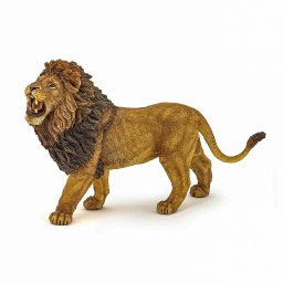 Figurina leu african Papo, pictata manual, pentru copii 3+
